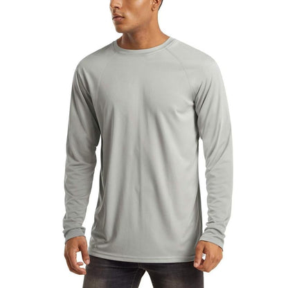 🏆50K+ Sold⚡ Men’s UPF 50+ Long Sleeve Performance Shirt – Quick Dry, Lightweight & Breathable