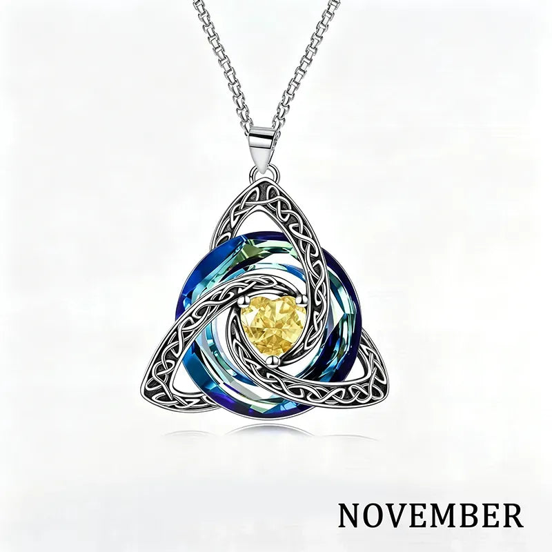 💝Birthstone Celtic Knot Necklace for Women