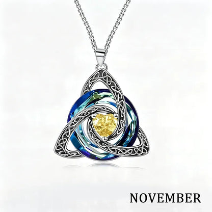 💝Birthstone Celtic Knot Necklace for Women