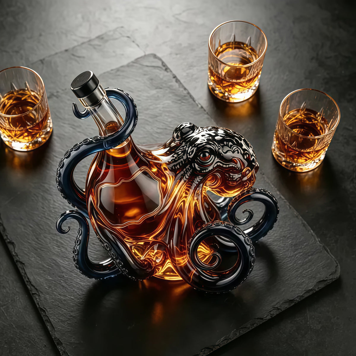 🎁 The Rum Edition 3D Octopus Bottle 🐙🥃