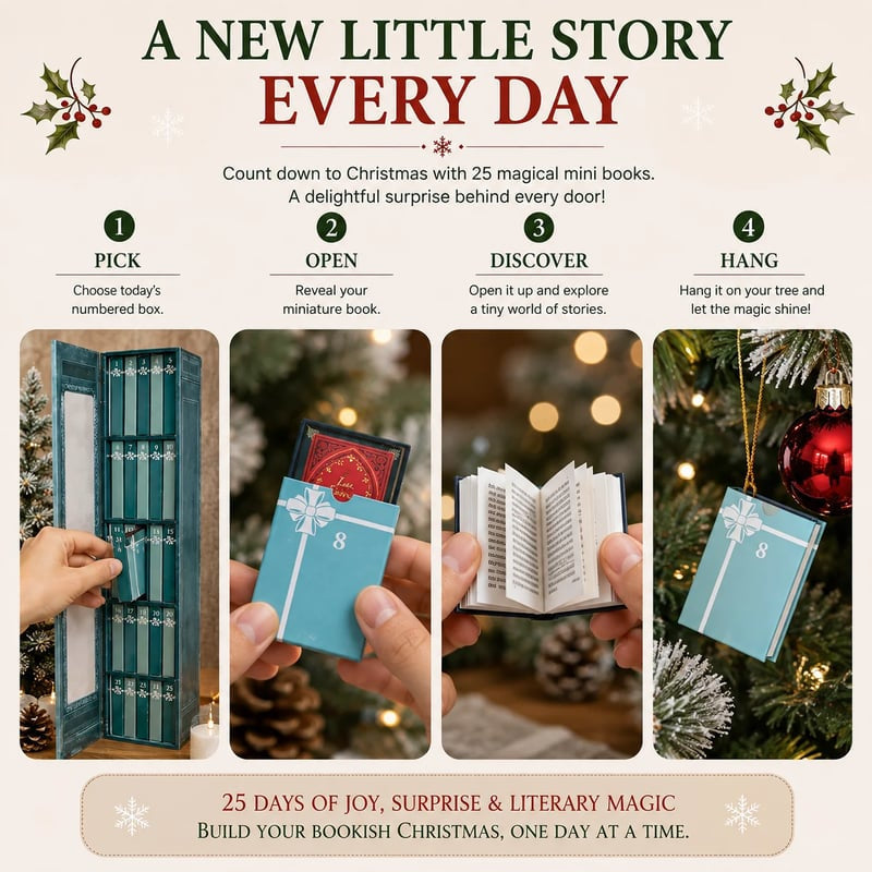 📚 25-Day Mini Book Advent Calendar – A Book Lover's Christmas Countdown