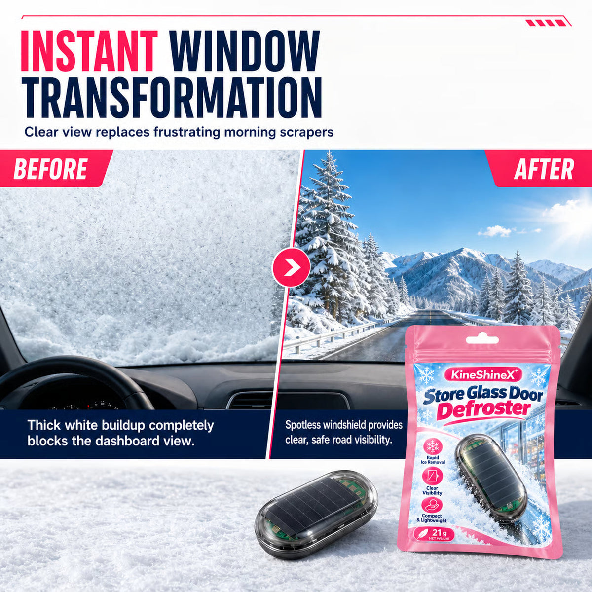 Portable Car Snow‑Removal Tool