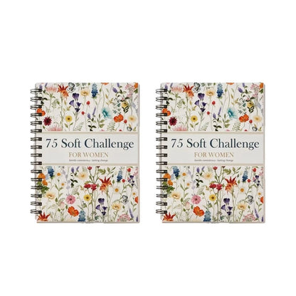 📗75 Soft Challenge Journal For Women | The Gentle Habit Tracker That Helps You Finish What You Start