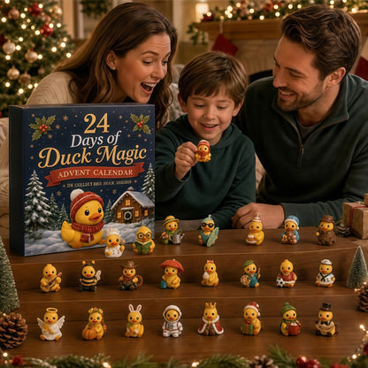 🐥 24 Days of Duck Magic – Advent Calendar with 24 Cute Christmas Ducks to Collect 🎄 (Flat Print on Acrylic)