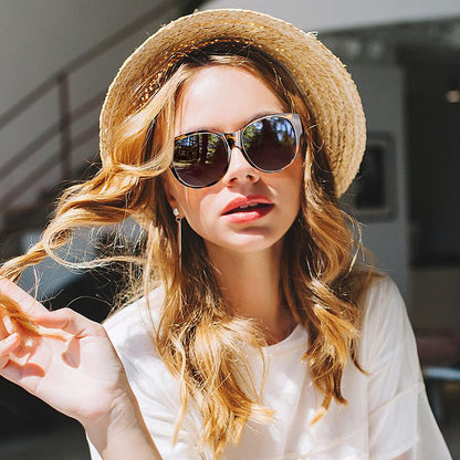 🎉😎2026 New Polarized UV400 Protection Trendy Round Cat-eye Sunglasses 🕶️