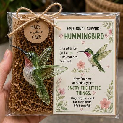 🌸🐝🦛 Emotional Glass Support Animal Gift Set – A Meaningful Little Reminder That You Matter 💕