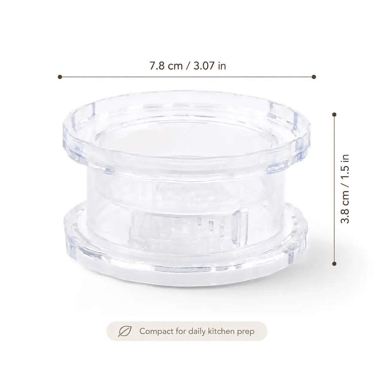 2PCS Clear Manual Garlic Twister and Ginger Mincer Tool