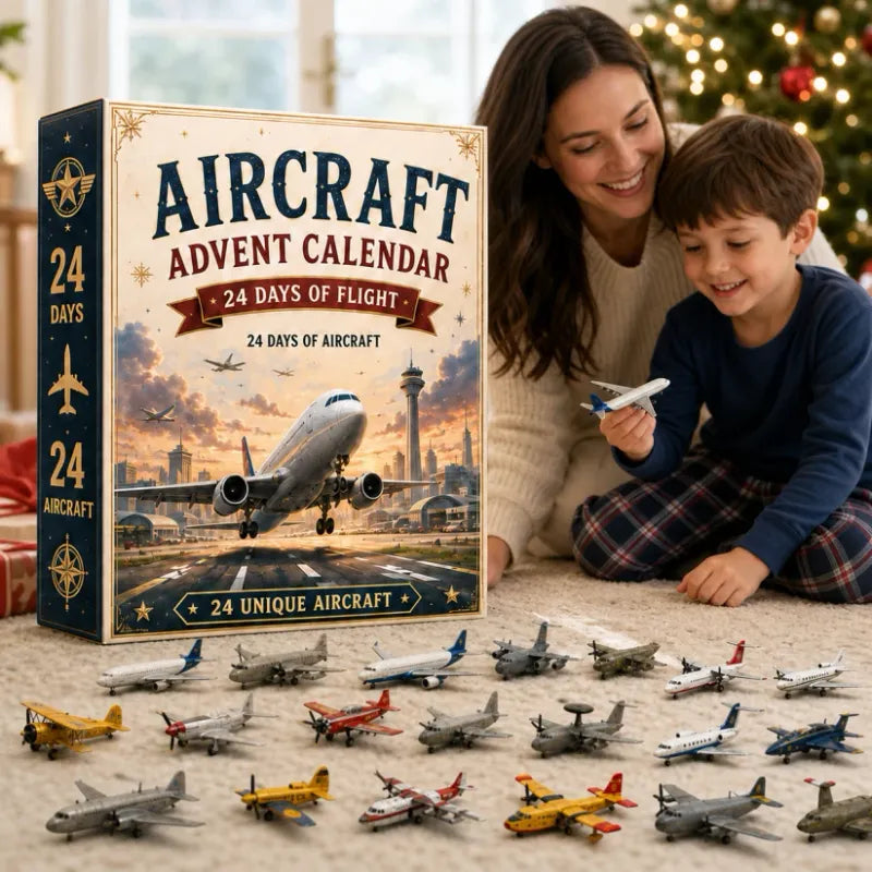 ✈️ Aircraft Advent Calendar 2026 | 24 Days of Flight with 24 Unique Miniature Airplanes, Jets & Aviation Collectibles 🎄🎁