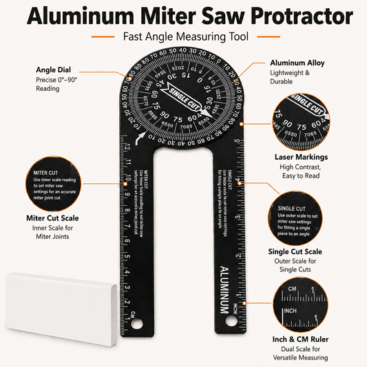 🔥 Limited-time 50% off – Aluminum miter saw protractor
