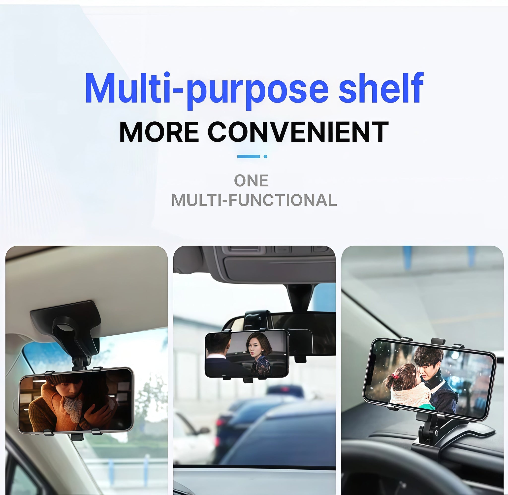360-Degree Rotatable Car Dashboard Phone Holder