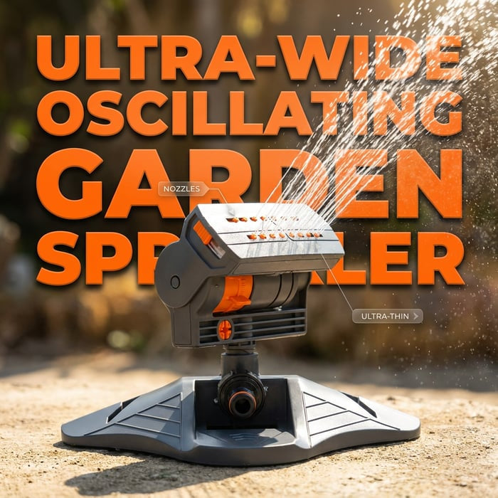 Adjustable Oscillating Sprinkler Wide Coverage💦✨