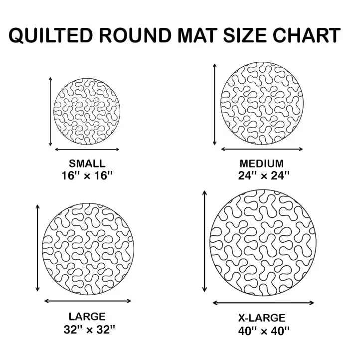 🎃3D Skeleton Vortex Quilted Round Halloween Rug