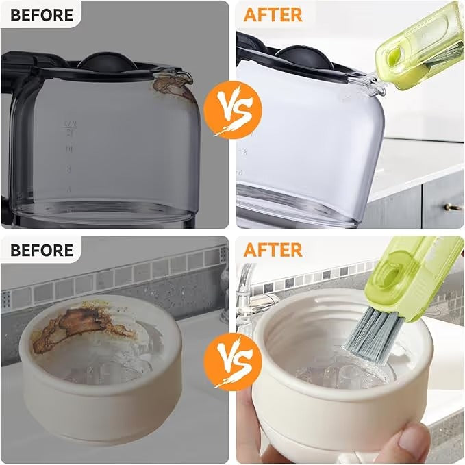 ✨3-in-1 Crocodile Brush 🐊 Deep Cleaning for Narrow Cup Lids & Tableware Gaps 🧼