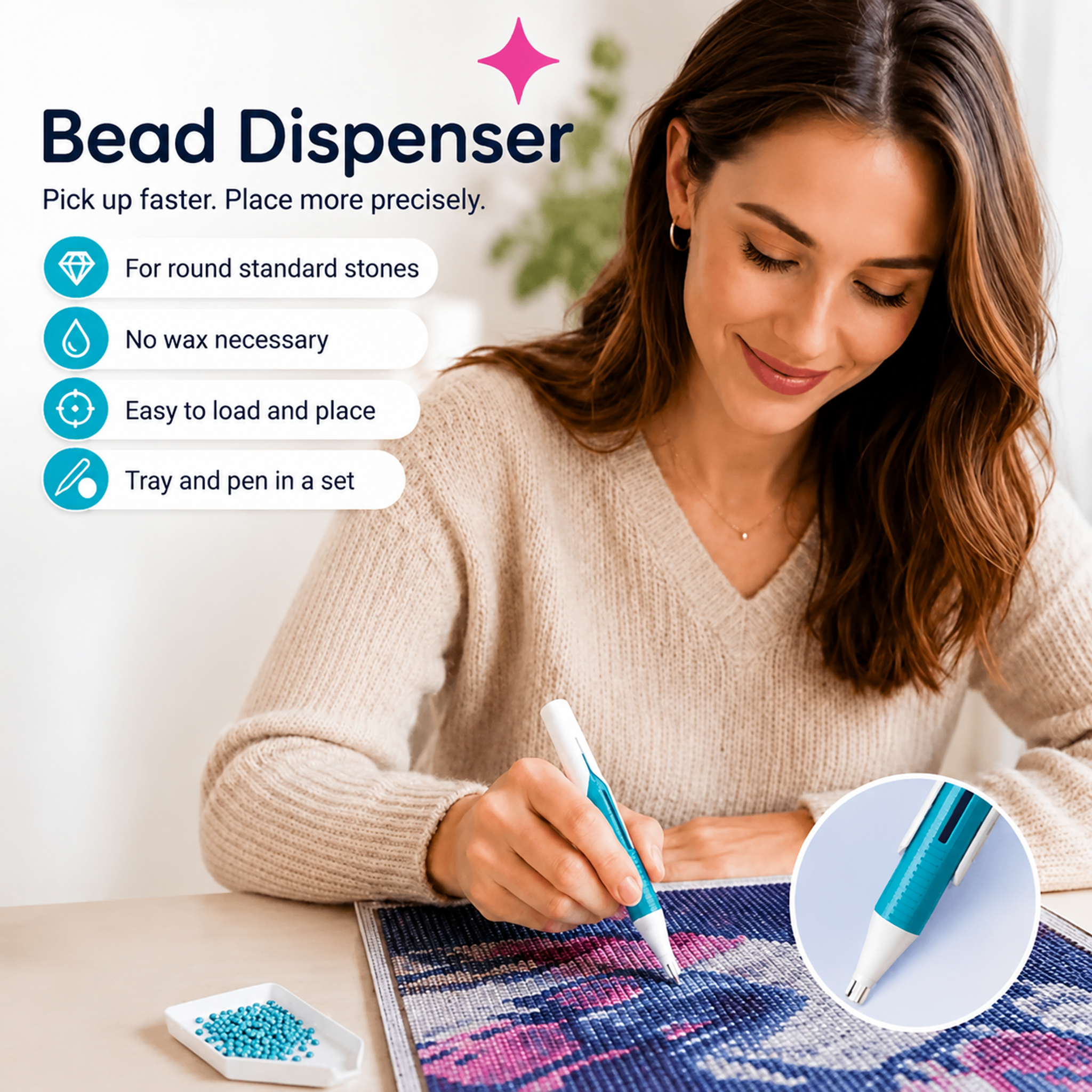 💎Automatic Diamond Painting Bead dispenser