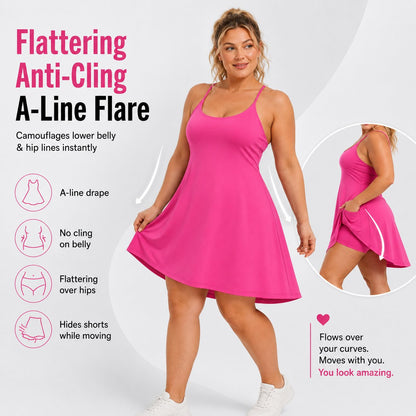 Free-Flow 3-in-1 Bauchkontrolle Sportkleid