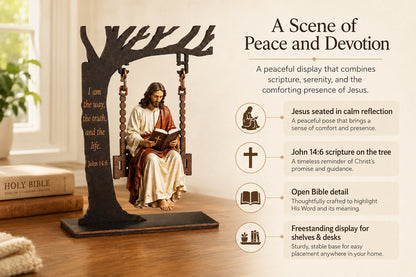 🔥Last Day 49% OFF - ✝️📚Christian Jesus Swing Ornament
