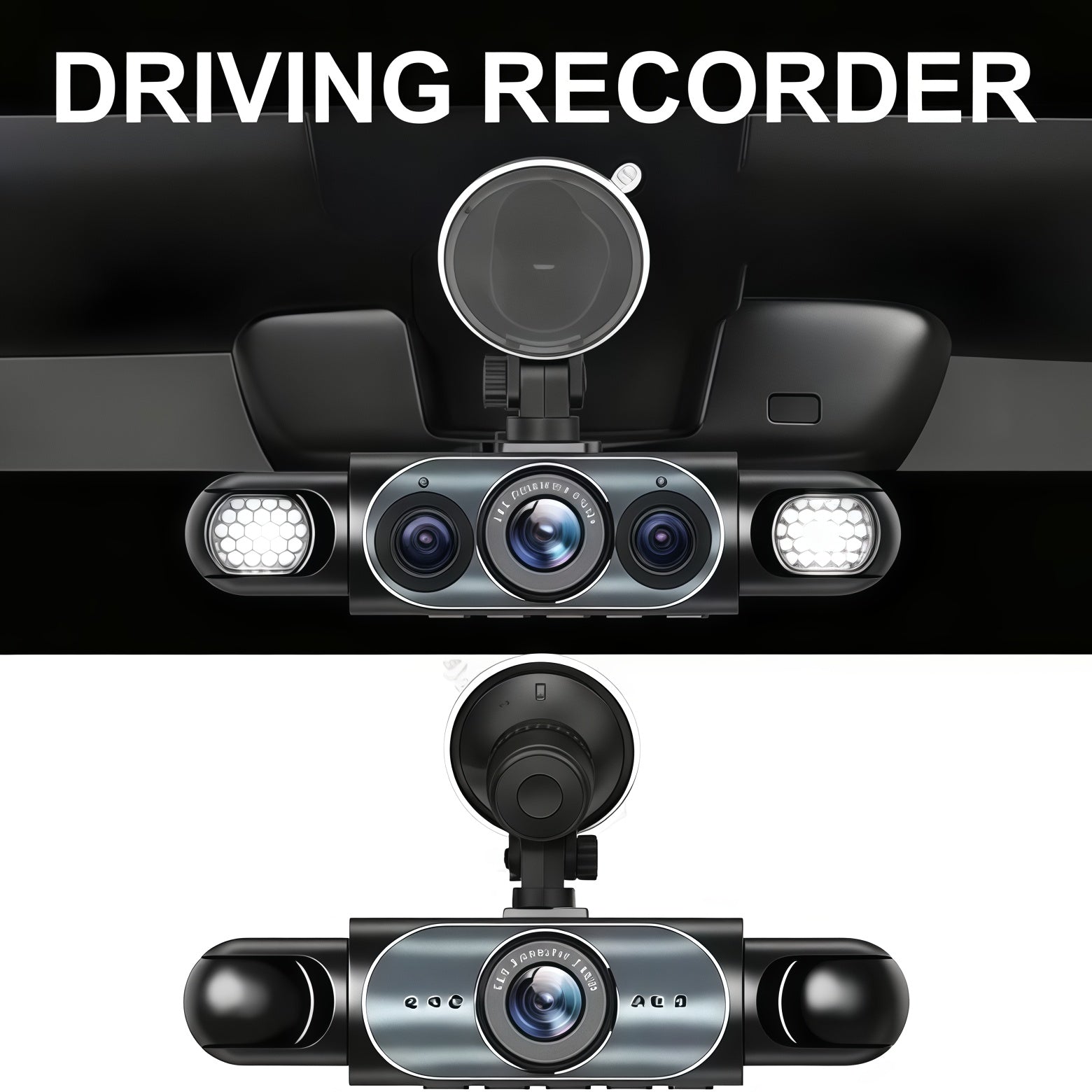 🚗4-Channel 1080P Dash Camera with Night Vision
