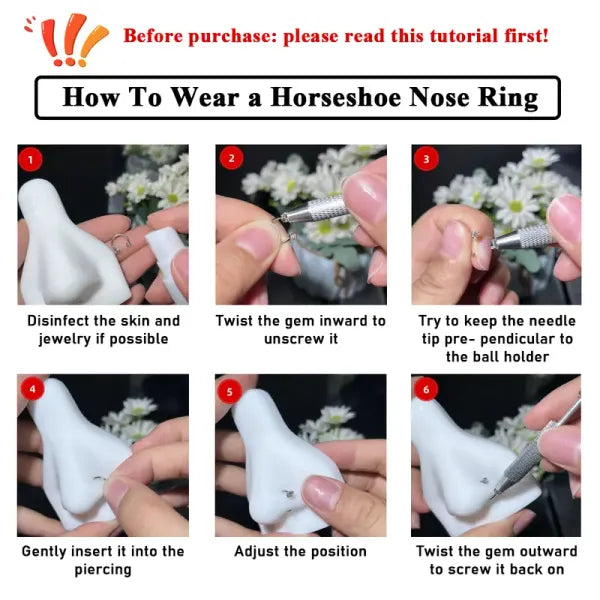 🔥Horseshoe Nose Hoop