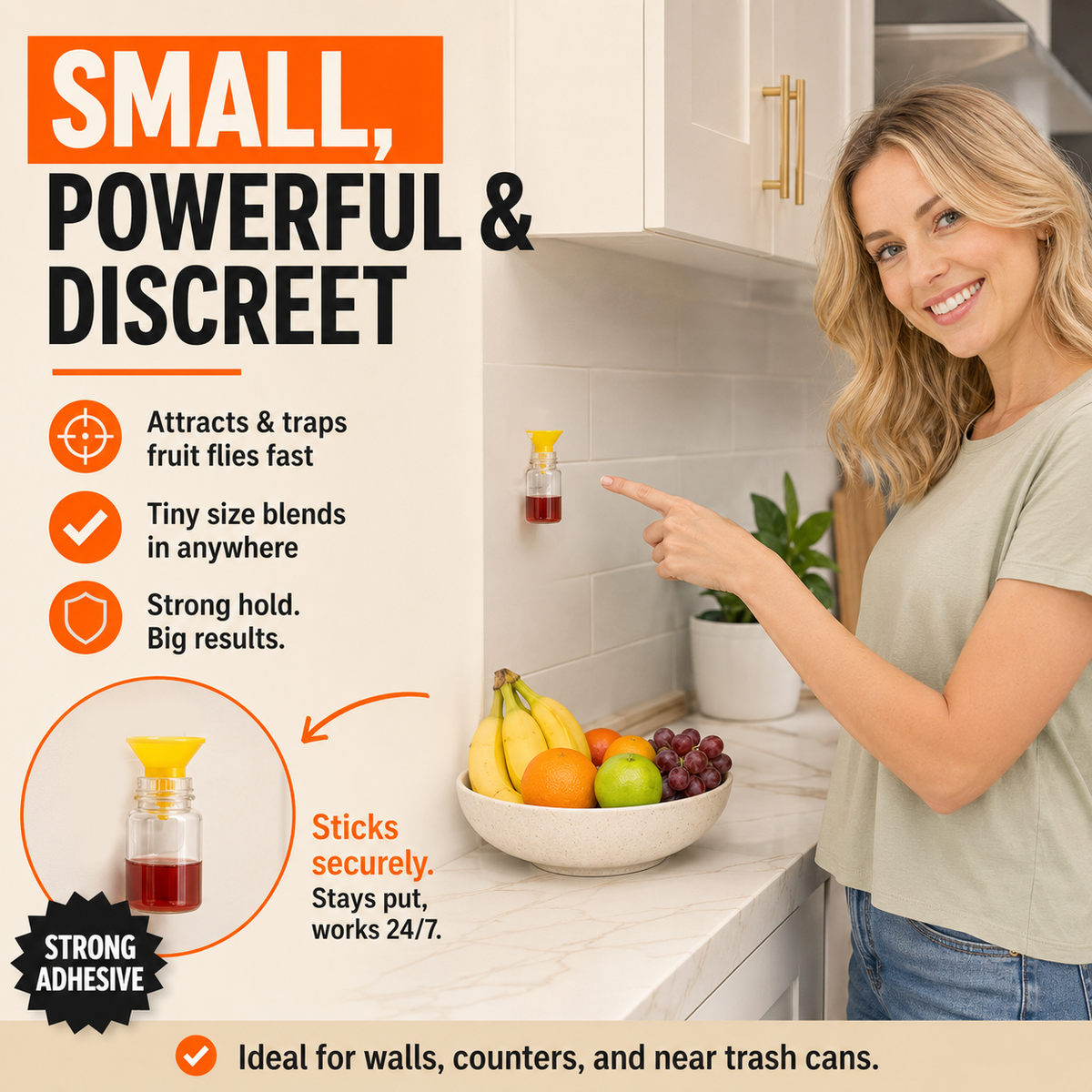 BUY 2 GET 1 FREE🔥Ultra-Strong Fruit Fly Trap - User Friendly (Up to 3 Weeks per Bottle)