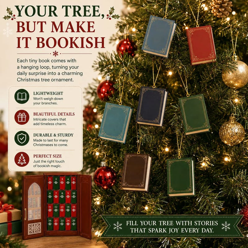 📚 25-Day Mini Book Advent Calendar – A Book Lover's Christmas Countdown