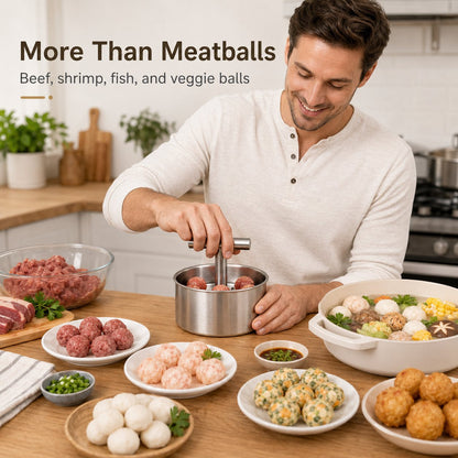 Meatball Molding Tool: Batch Form Perfect Meatballs in Seconds for Home Kitchen & Commercial Food Prep