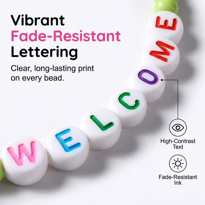 ✨🌈Pack of 25 Welcome BeadBracelets - StrengthenClassroom Friendship & SpreadWarm Kindness!