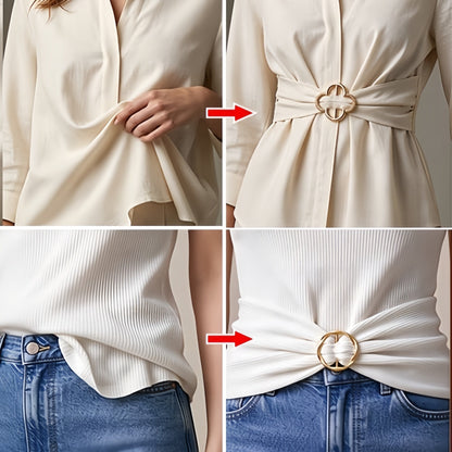 4-Piece Fashion Scarf & Shirt Styling Retaining clip Set