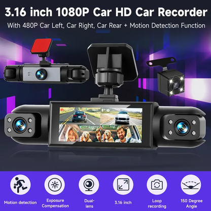 🎁🔥Full View Car Dashcam System