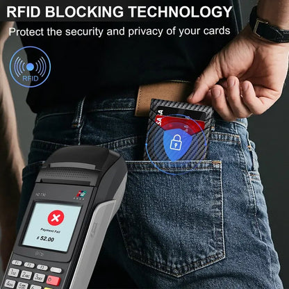 ⚡Men's RFID Minimalist Pop-Up Bifold Wallet