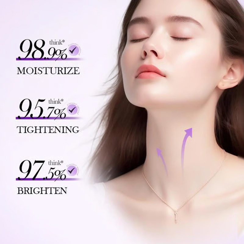Roller Massage Neck Cream 🧴 Collagen & Hyaluronic Acid | Firms Neck, Reduces Wrinkles & Double Chin✨