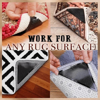 🔥🔥 Rubber Anti Curling Non Slip Skid Pads -8pc Set