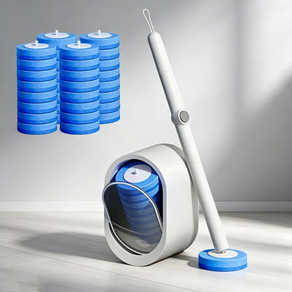 Disposable Toilet Brush System with 32 Refills