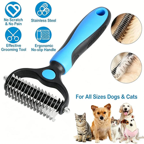 🐾 Professional Deshedding Tool for Dogs & Cats – Gentle, Efficient & Fur-Free Home ✨💖
