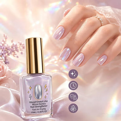 ⏰Lilac Glossy Mirror Nail Strengthener
