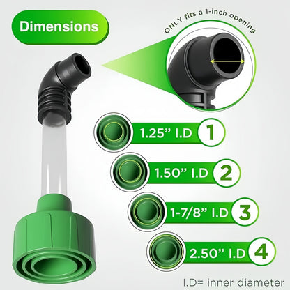 AC Drain Line Cleaner Adapter Evacuates & Unclog AC Drain Line