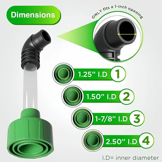 AC Drain Line Cleaner Adapter Evacuates & Unclog AC Drain Line