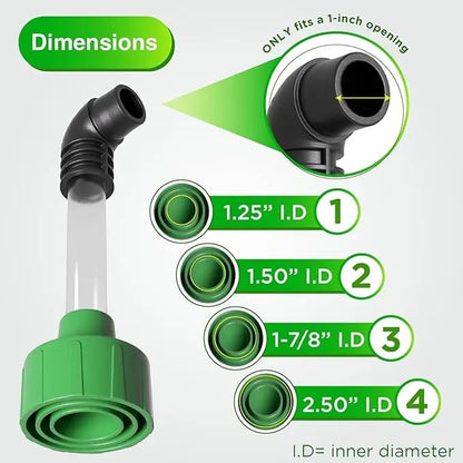 AC Drain Line Cleaner Adapter Evacuates & Unclog AC Drain Line