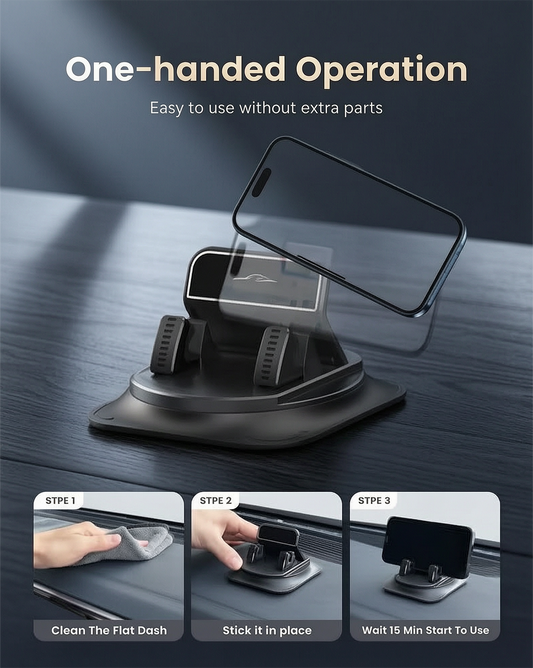360° Rotating Dashboard Phone Holder