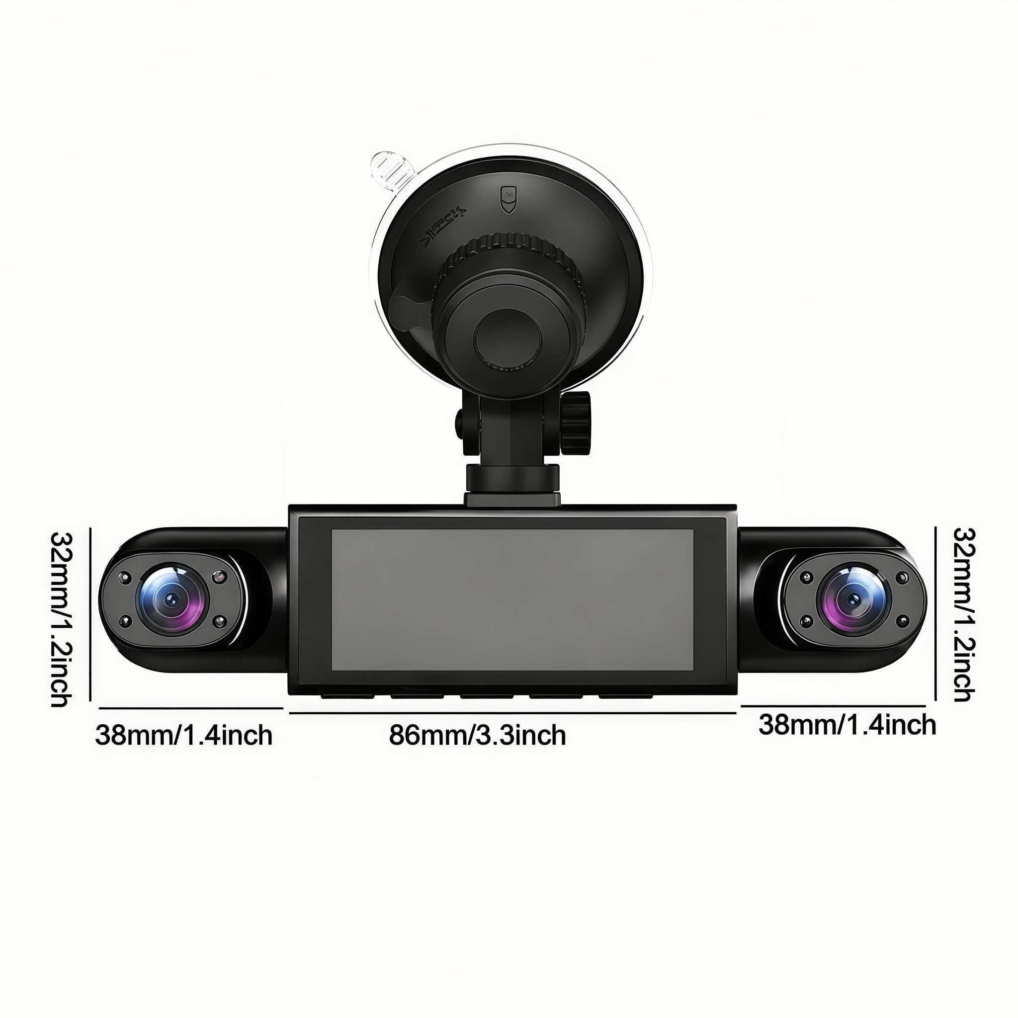 🚗4-Channel 1080P Dash Camera with Night Vision
