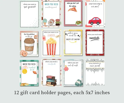 Carnet de chèques-cadeaux de Noël