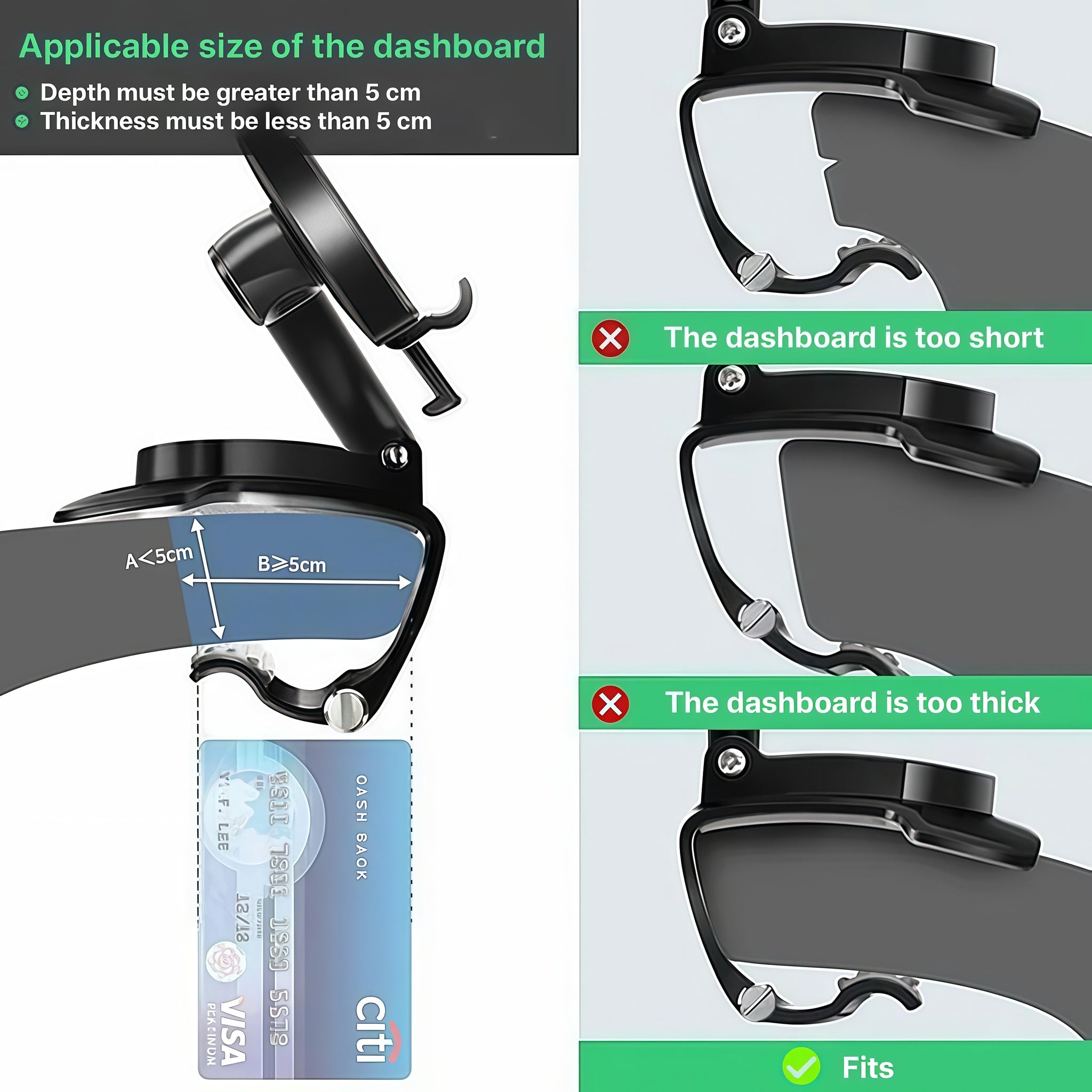 360-Degree Rotatable Car Dashboard Phone Holder