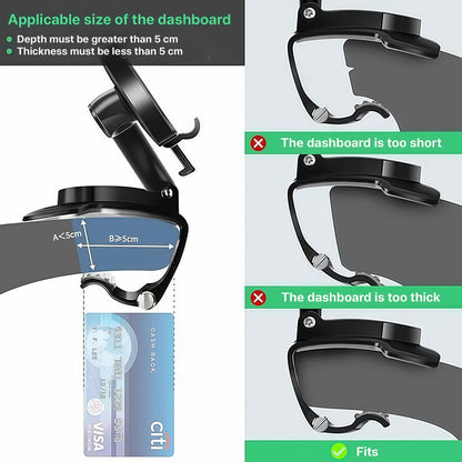 360-Degree Rotatable Car Dashboard Phone Holder