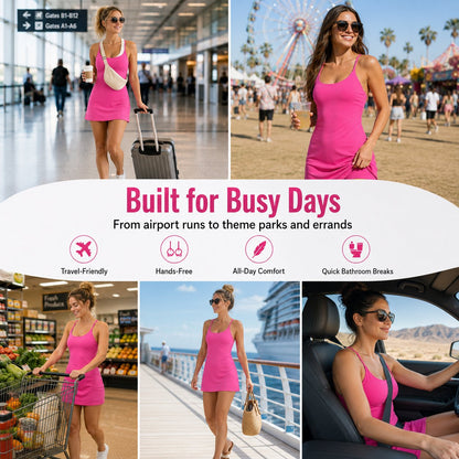 Free-Flow 3-in-1 Tummy Control Athletic Dress