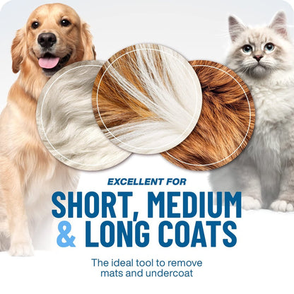 🐾 Professional Deshedding Tool for Dogs & Cats – Gentle, Efficient & Fur-Free Home ✨💖