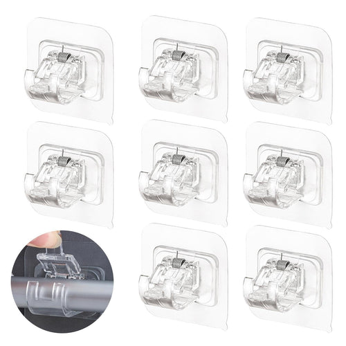 ✨💥Curtain Rod Brackets with Clips for Livingroom Bathroom Kitchen Bedroom Toilet Apartment