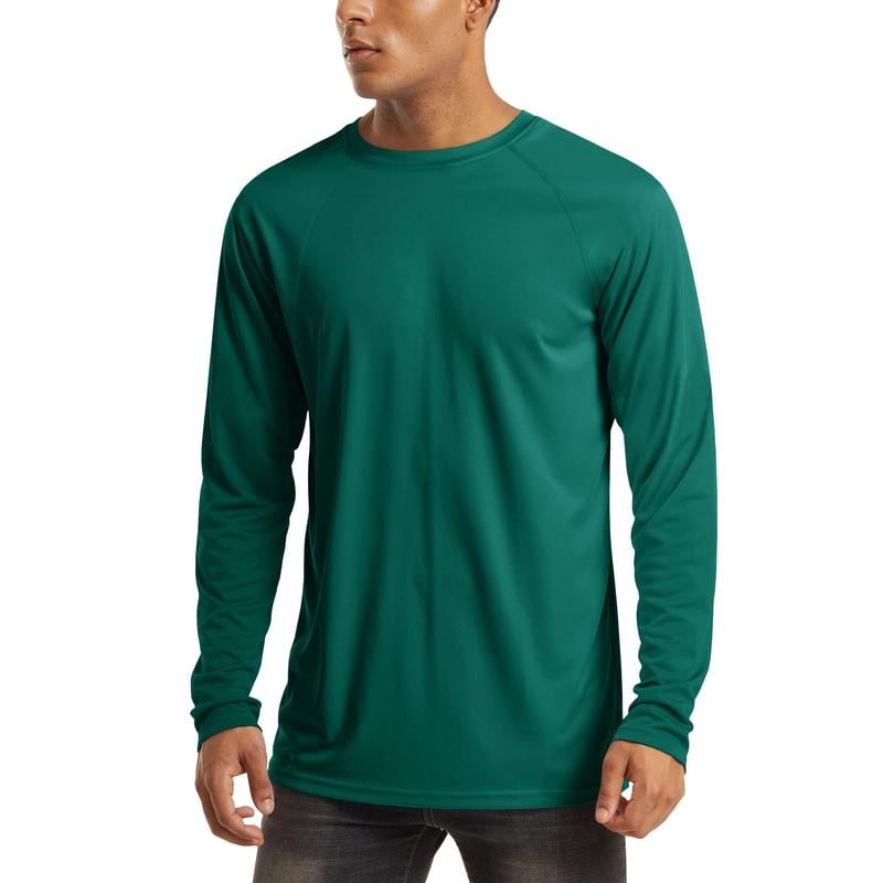 🏆50K+ Sold⚡ Men’s UPF 50+ Long Sleeve Performance Shirt – Quick Dry, Lightweight & Breathable