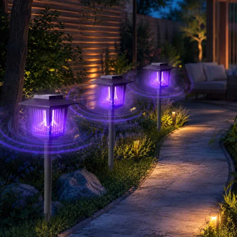 🏠Summer Essentials🦟Solar-Powered UV Mosquito Killer Lamp