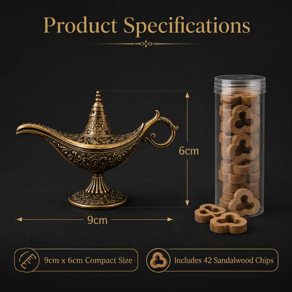🔥Vintage Aladdin Genie Lamp Incense Holder