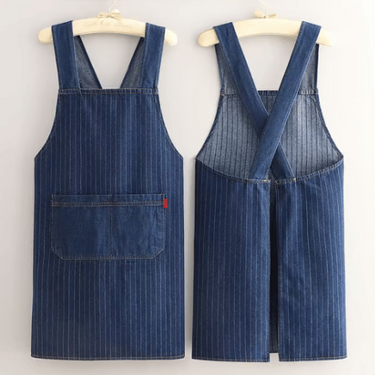 Adult Jour Apron - Lightweight Cotton Apron with Front Pocket, Ideal for Everyday Use, Waist Strap