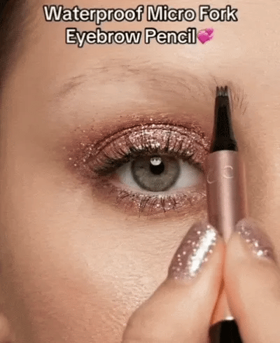 🖌️ Waterproof Micro-Fork Brow Pencil – Natural Hair-Like Brows